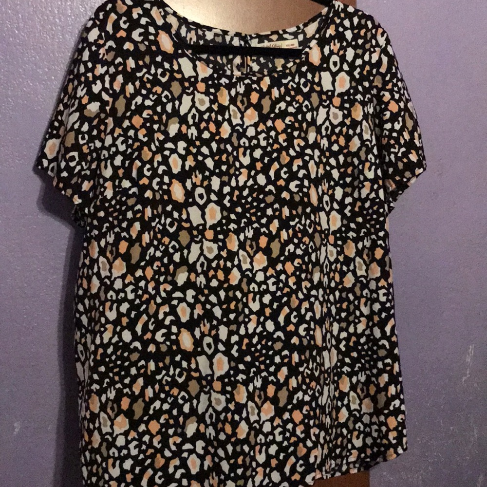 XXL (20) plus size printed top